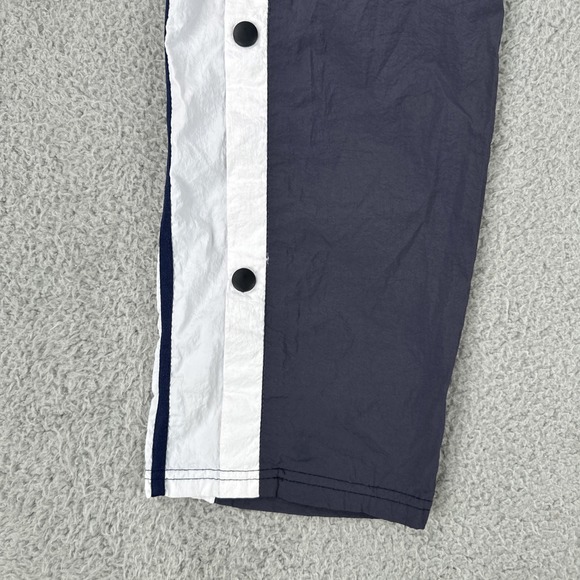 VTG Adidas Tear Away Windbreaker Track Pants Men Large Blue Side Snap Y2K - Picture 9 of 16
